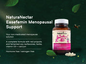 EaseFemin Menopausal Support – Red propolis and fermented soy may relieve hot flashes*, night sweats*, & irritability* for all phases of menopause