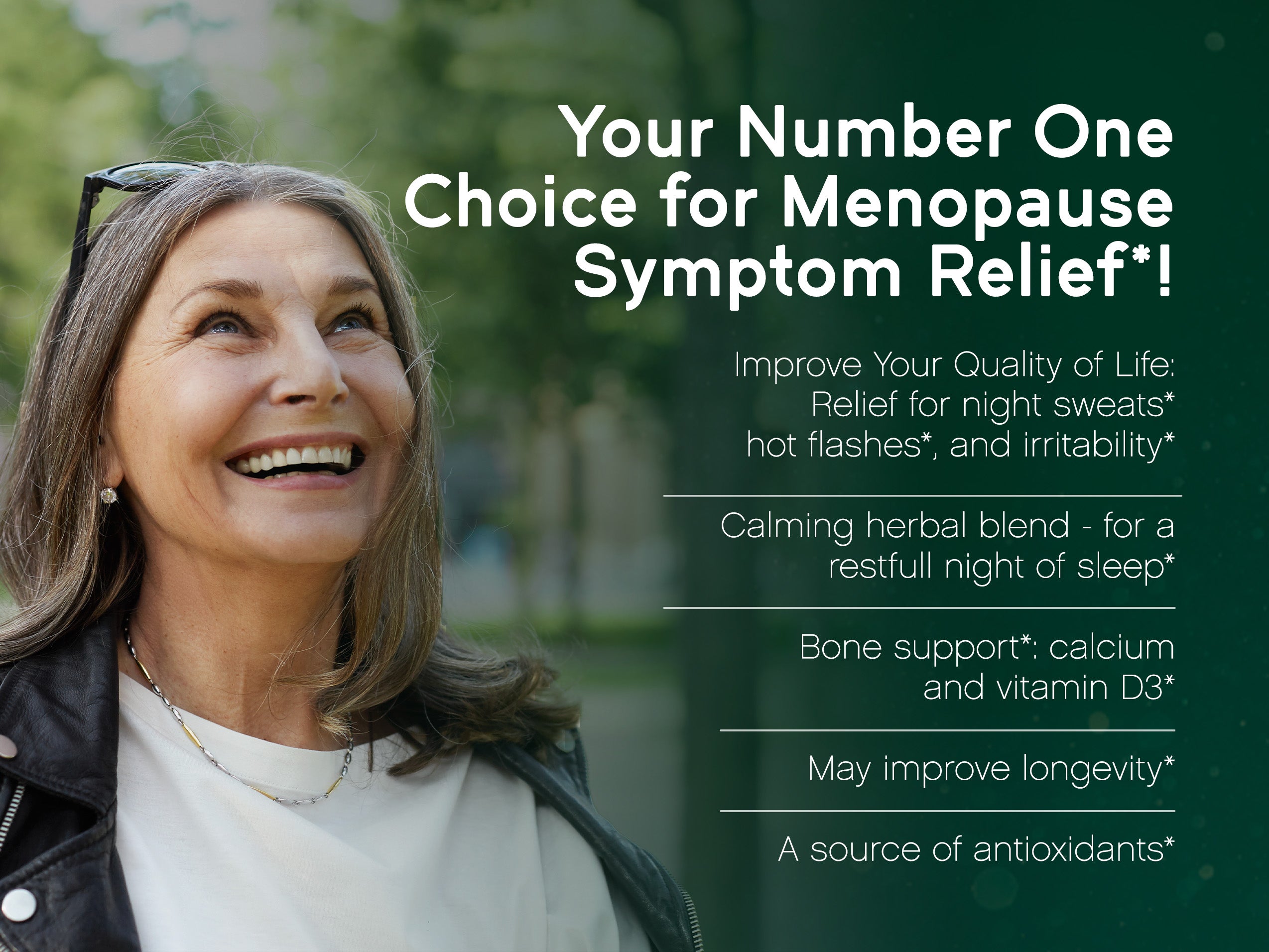 YOUR CHOICE FOR MENOPAUSE SYMPTOM RELIEF