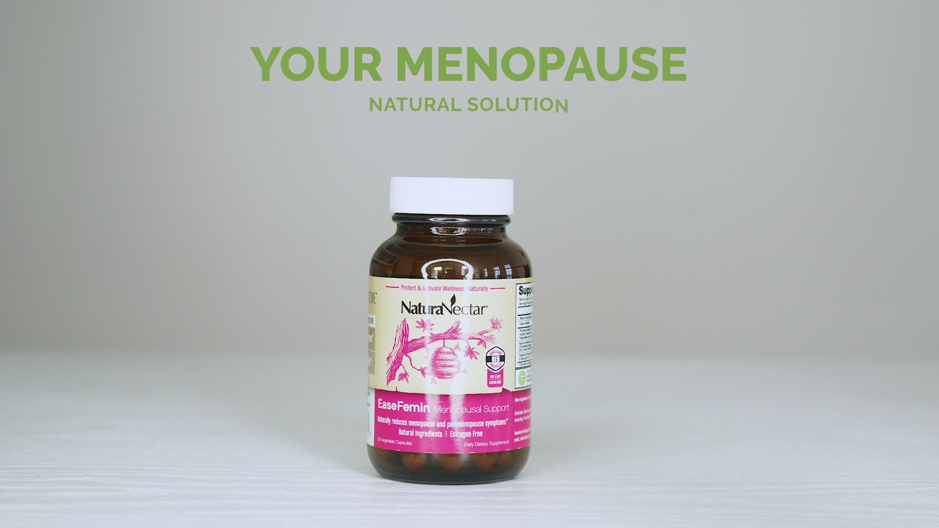 EaseFemin™ Menopausal Support, 30 Veggie Capsules | Support for Menopause, Peri-Menopause, and Post-Menopause Women