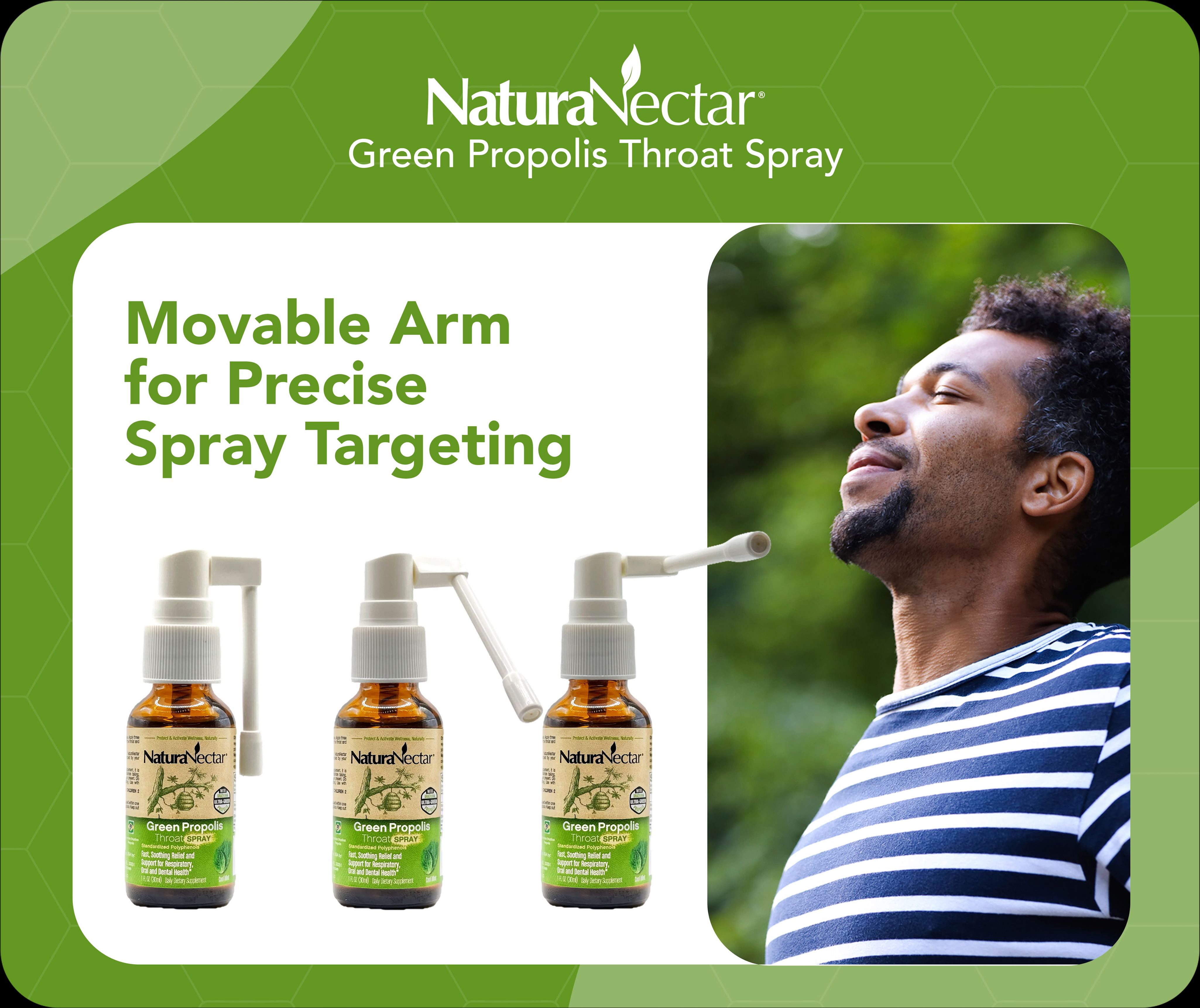 Green Propolis for Throat Spray, Cool Mint, 30 mL