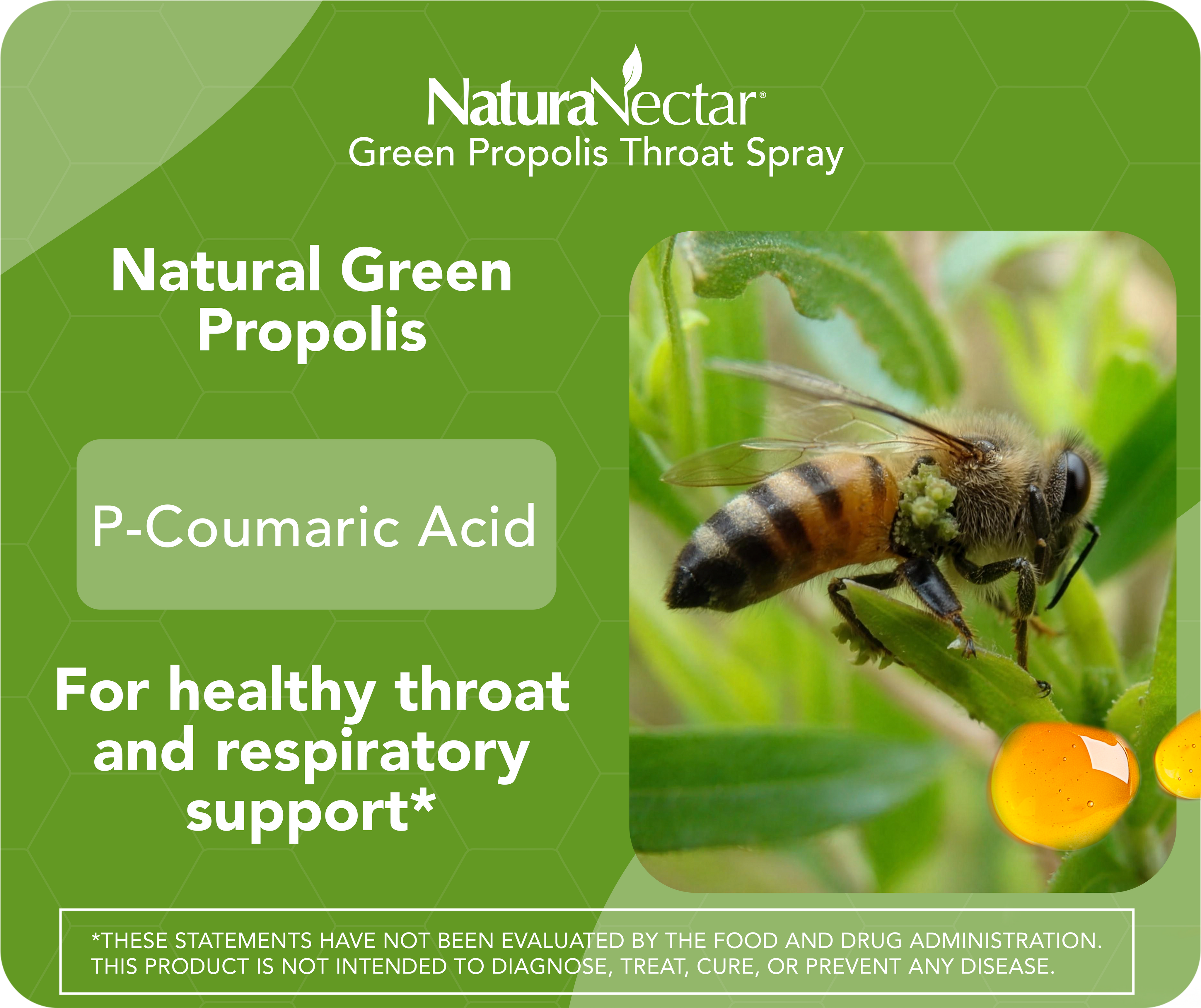 Green Propolis for Throat Spray, Cool Mint, 30 mL