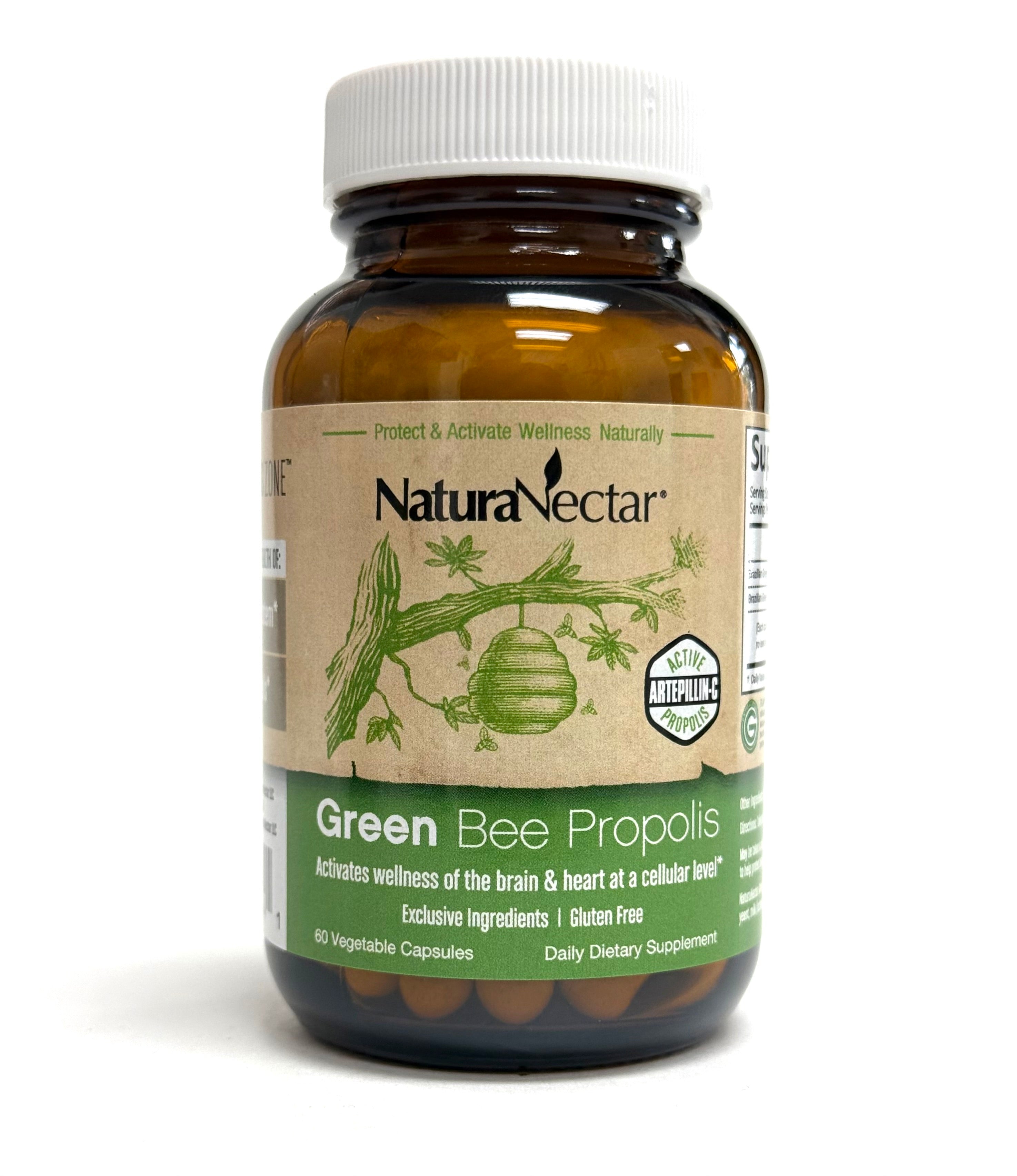 Green Propolis - Brazilian Extracted, NSF Contents Certified, 60 Capsules
