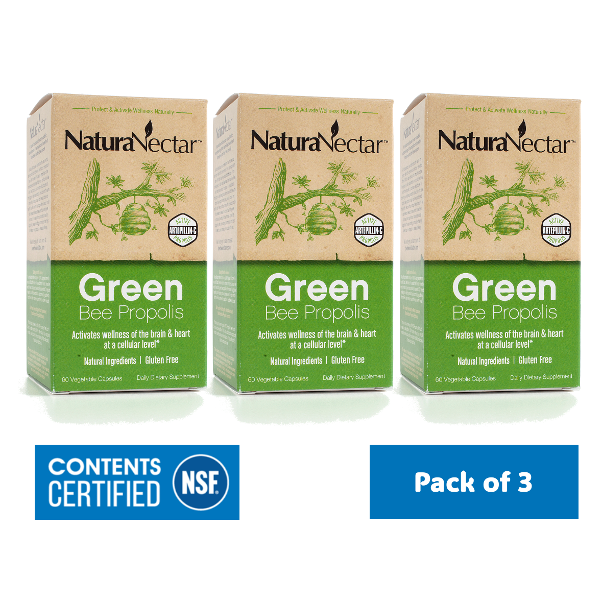 Brazilian Green Propolis Bundle – NSF Certified - NaturaNectar