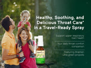 Green Propolis Throat Spray, 30 mL | With Brazilian Ultra-Green Propolis | Refreshing Cool Mint Flavor | 1 Fl Oz Glass Bottle