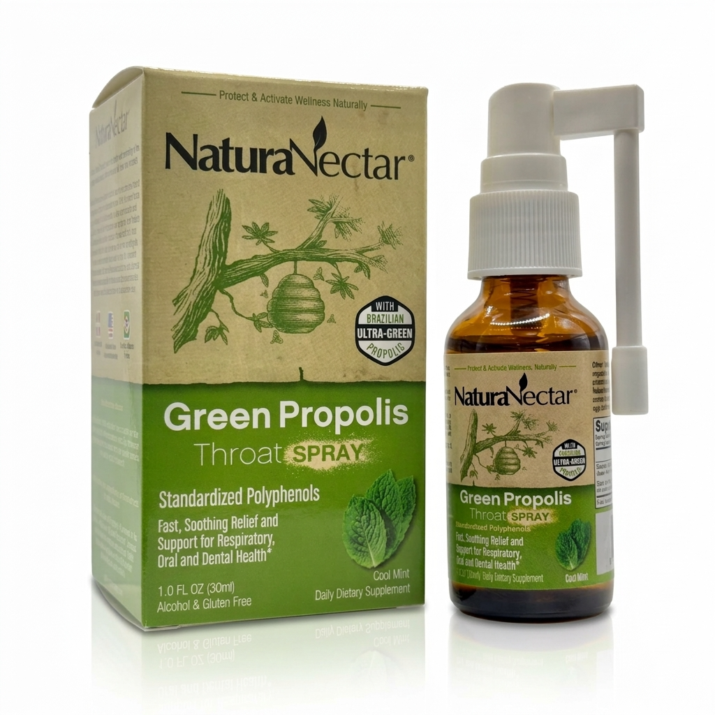 Green Propolis for Throat Spray, Cool Mint, 30 mL