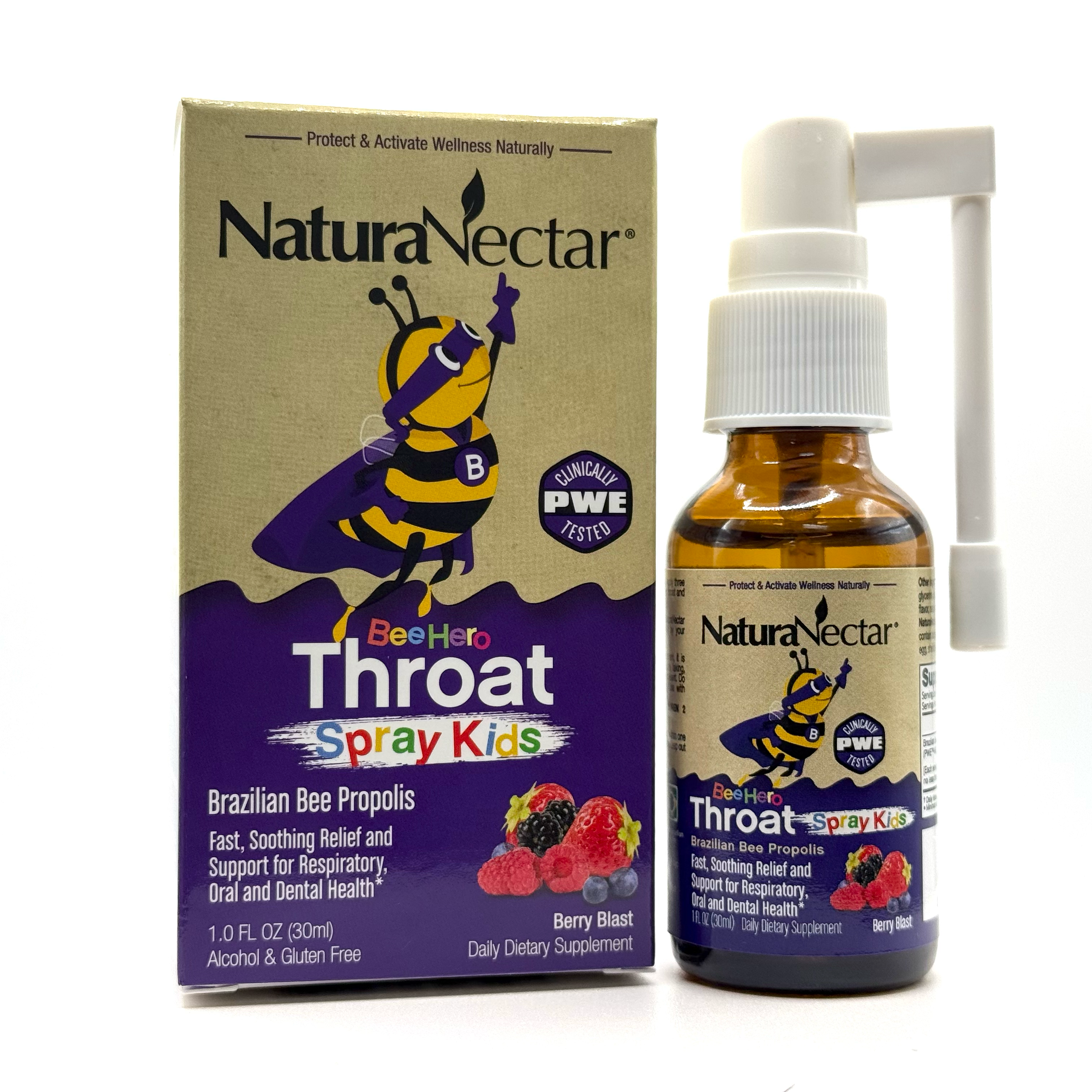 Propolis Throat Spray for Kids - BeeHero, 30 mL
