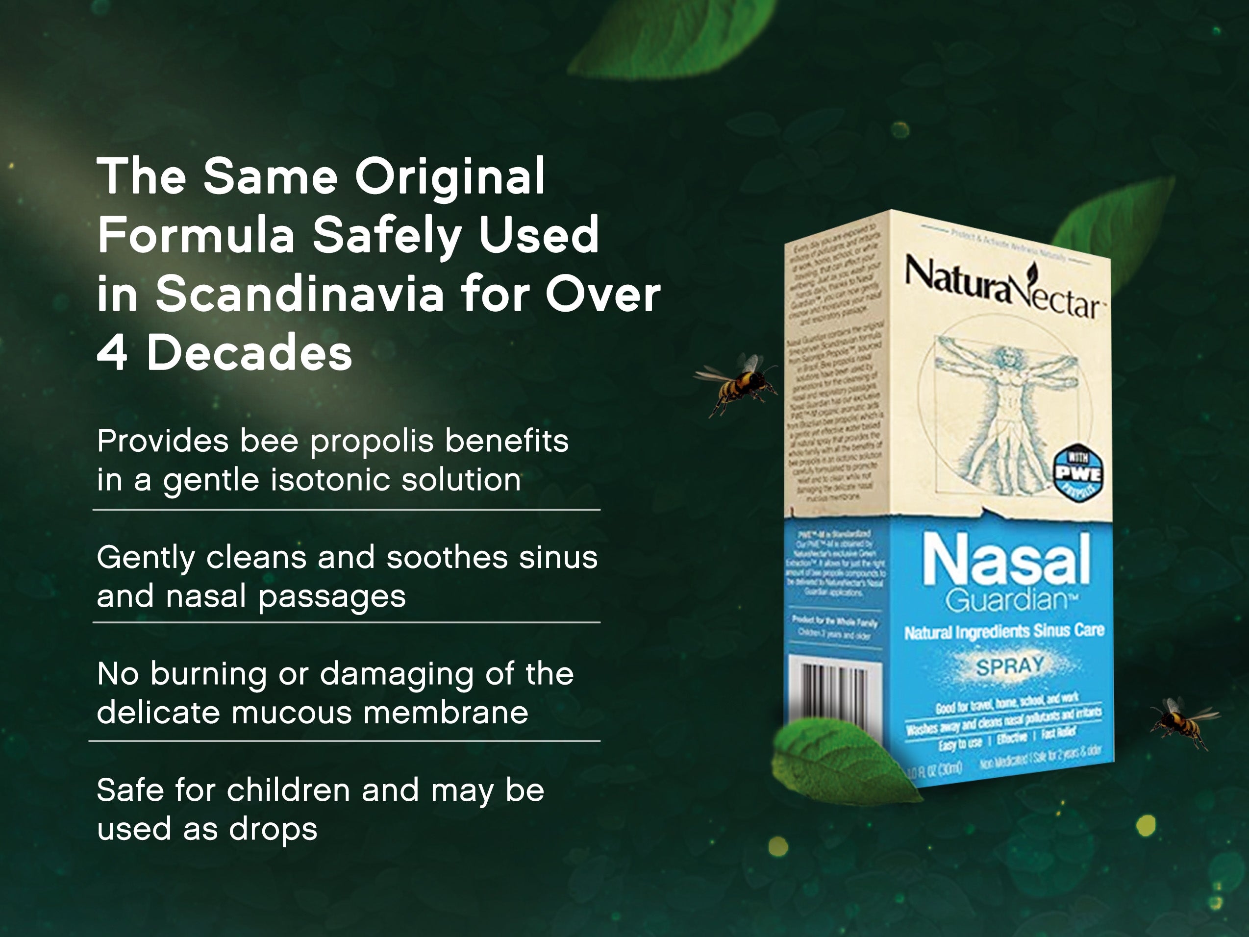 Nasal Guardian™ 30 mL BUNDLE | Isotonic Propolis Nasal Spray | 1 Fl Once | Pack of 2