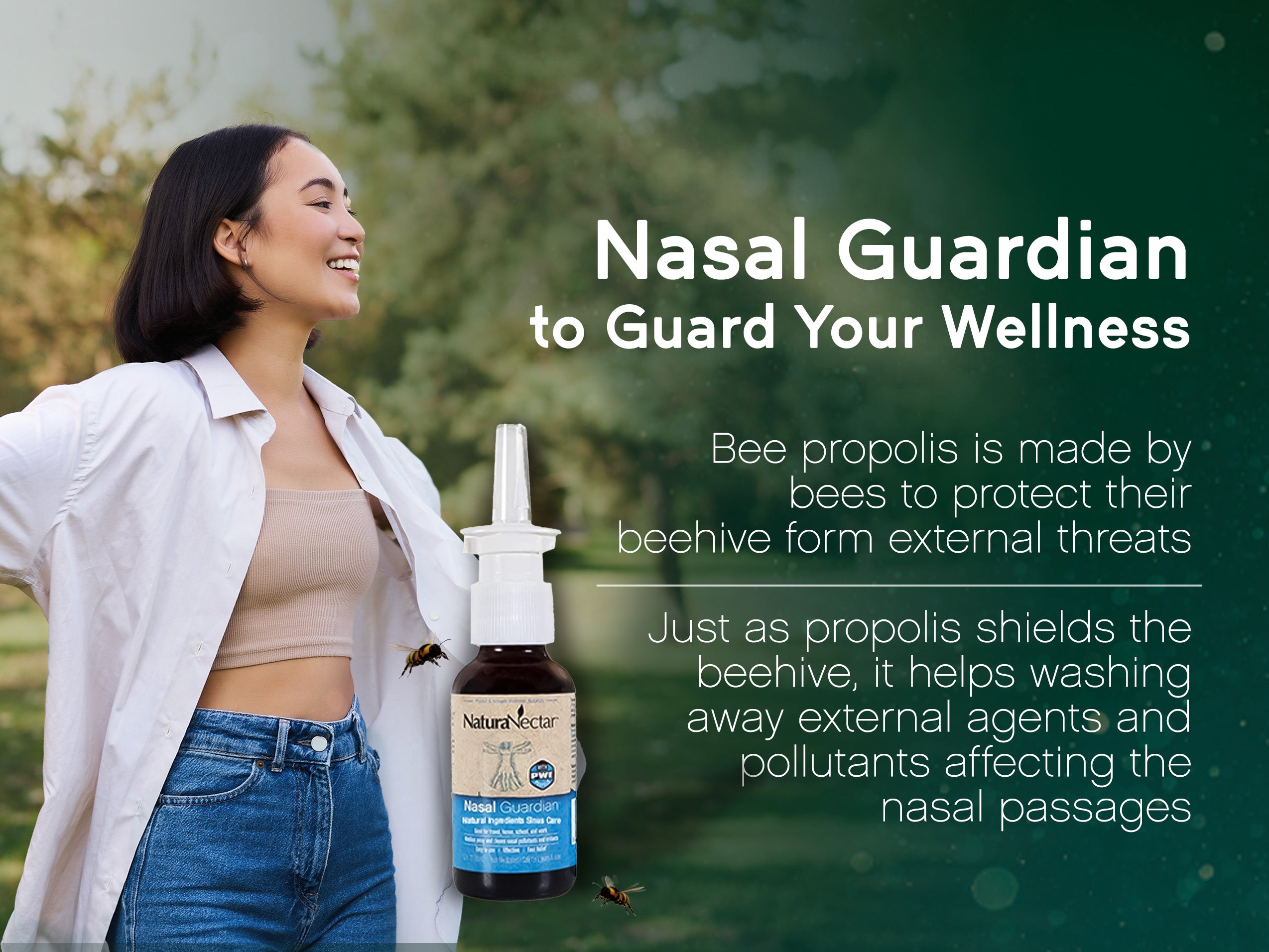 Nasal Guardian™ 30 mL | Isotonic Propolis Nasal Spray | 1 Fl Once