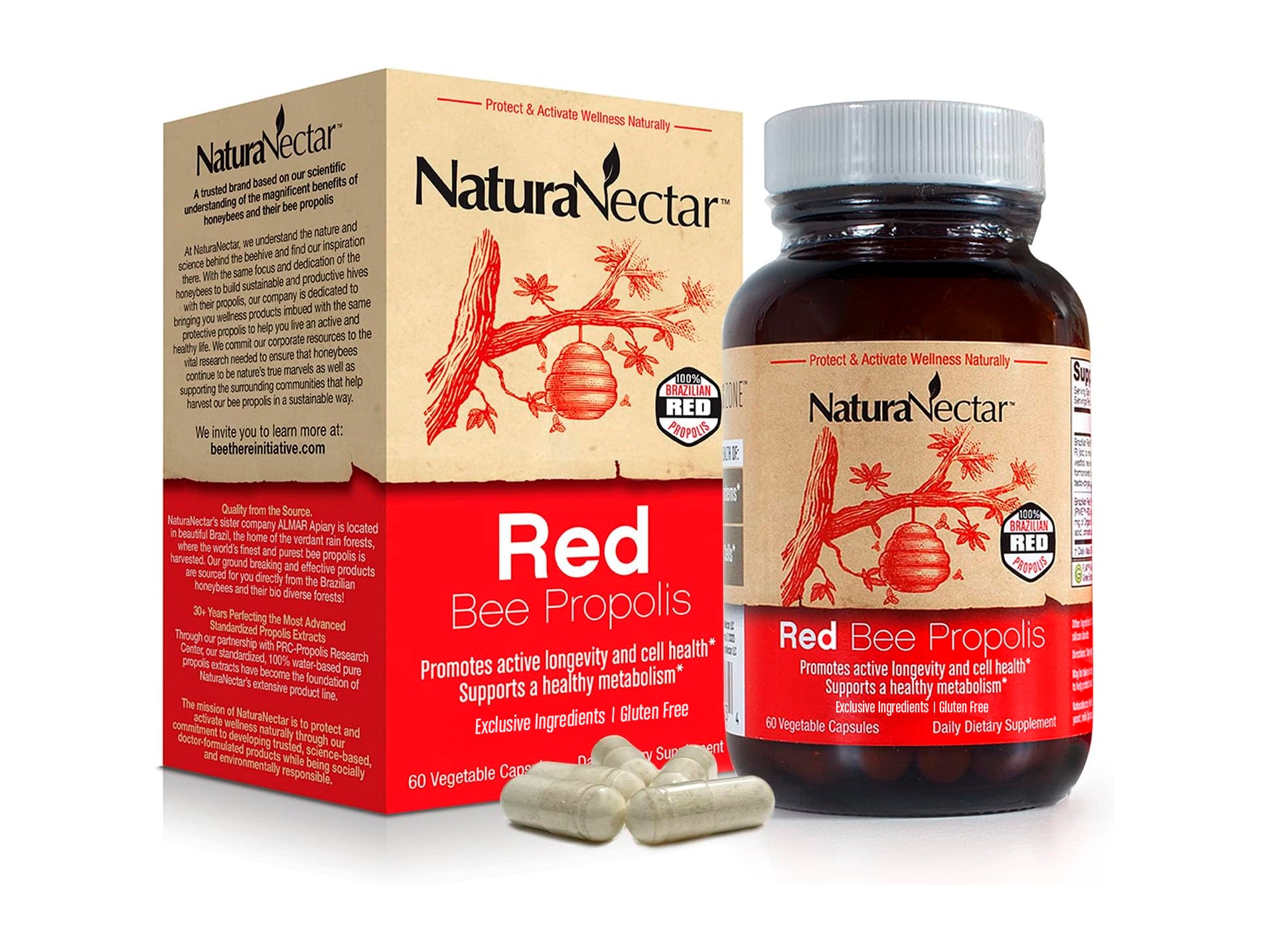 Red Bee Propolis, NSF Contents Certified, 60 Capsules