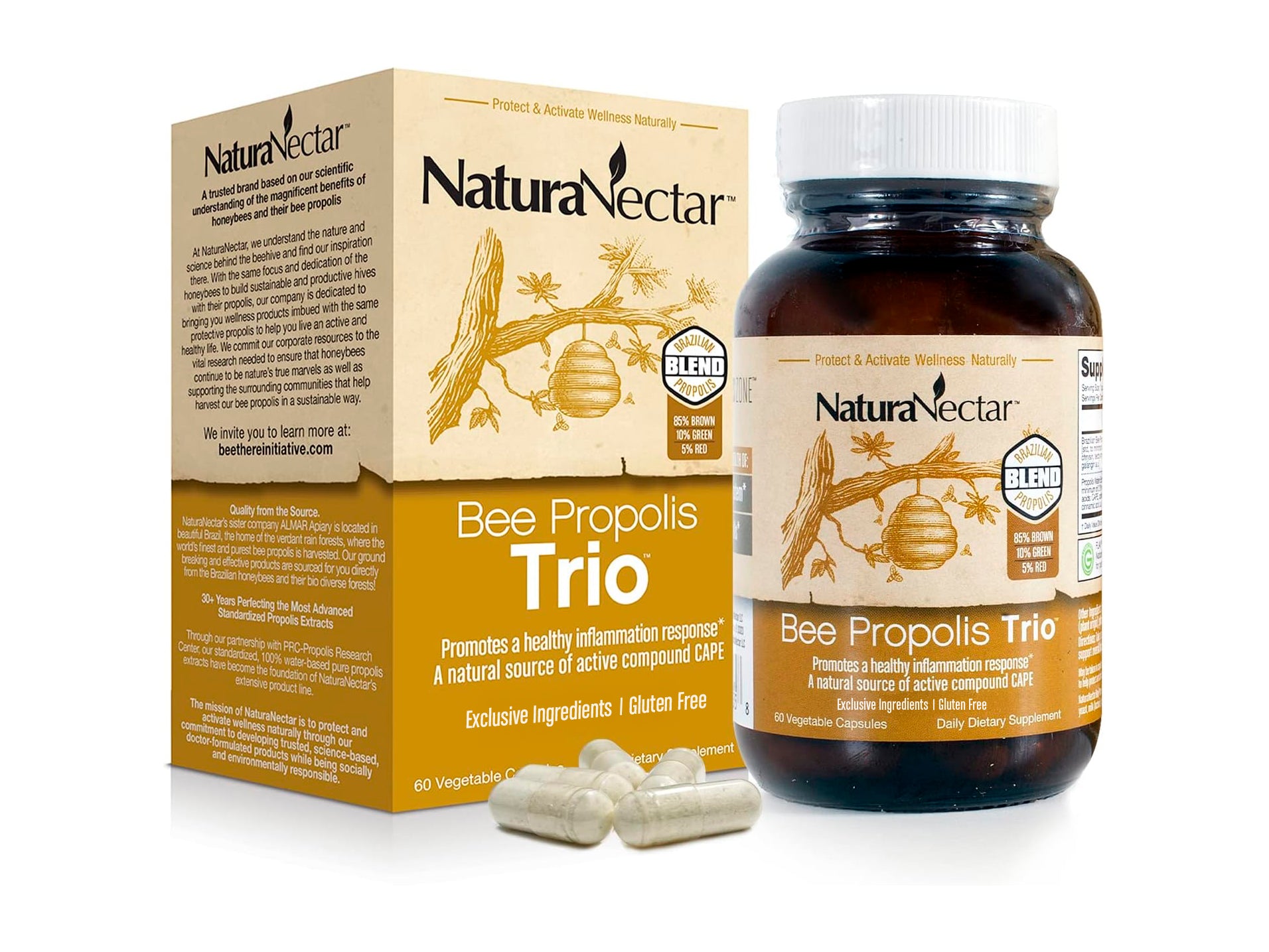 Bee Propolis Trio, NSF Contents Certified, 60 Capusles