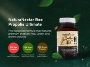 Bee Propolis Ultimate - Blanket your body’s cells and systems with more than 20mg/dose of the most complete & standardized health-promoting propolis compounds  | Pack of 3