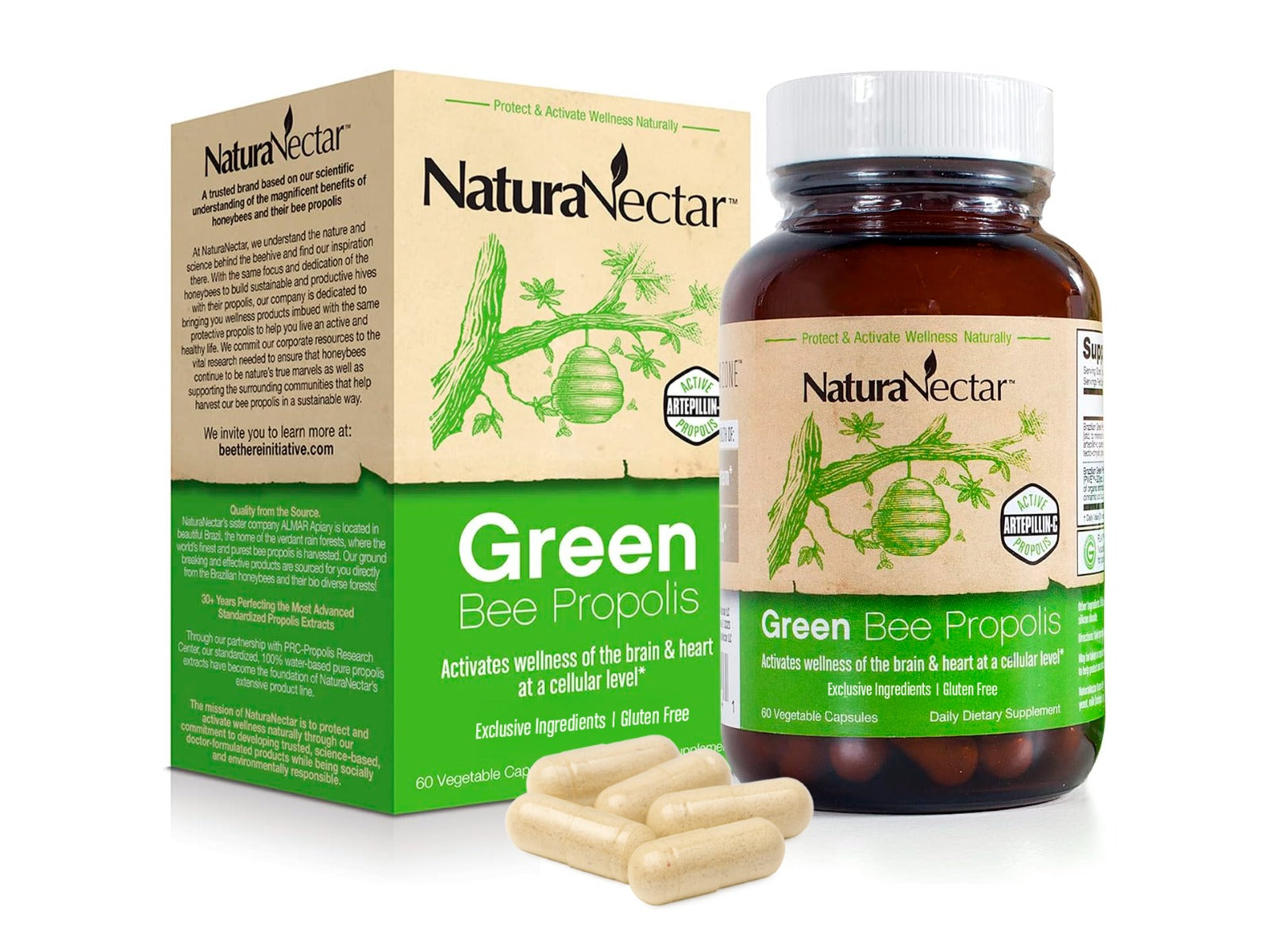 Green Bee Propolis, NSF Contents Certified, 60 Capsules