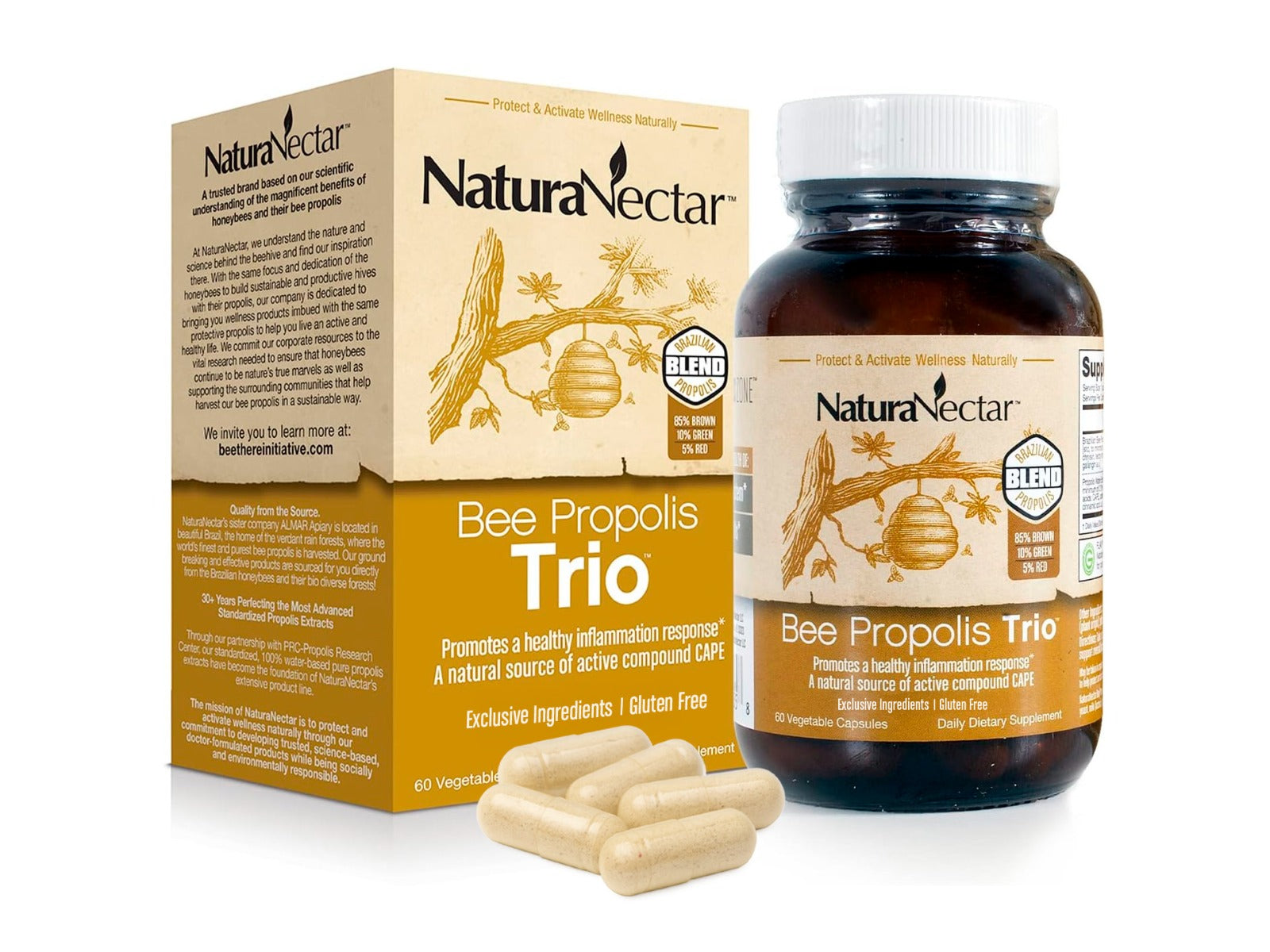 Bee Propolis Trio, NSF Contents Certified, 60 Capusles